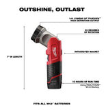 Milwaukee M1212-Volt - Kit combinado inalámbrico de iones de litio (5 herramientas) con dos baterías de 1,5 Ah, cargador y bolsa de herramientas