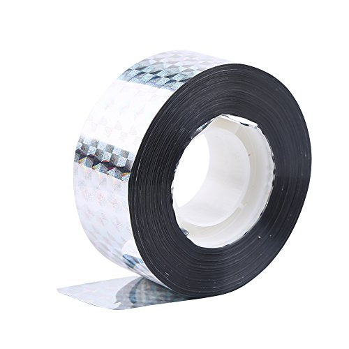 Zerodis Bird Scare Tape, 90M Repelente de Aves y disuasorio Visual Audible reflexivo Scare Tape, holográfico ecológico Bird Scare Ribbon, Proteger su jardín Cultivos de Aves de destrucción(2.5cm*90M)