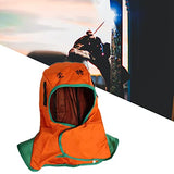 Almencla Capucha de soldadura transpirable, de malla interior lavable gorro de soldadura ajustable a prueba de polvo para soldador, soldadura, naranja XL