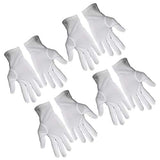 BeauPretty 12 pares de guantes de algodón blanco para entrenamiento, guantes de protección laboral, guantes para hospital, cosméticos, spa, hidratantes, inspección de monedas