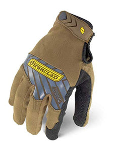 Ironclad Guantes de trabajo Command Pro para pantalla táctil, palma conductiva y dedos, todo uso, ajuste de rendimiento, lavable a máquina, tamaño S, M, L, XL, XXL (1 par)