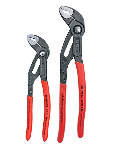 KNIPEX Herramientas - Juego de 2 alicates cobra (87 01 180 y 87 01 250) (003120V01US)