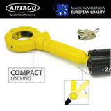 Artago 862A/B - Barra antirrobo para palanca de freno de coche, rosca de ajuste de cambio más adaptable