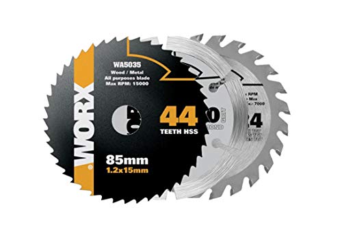 WORX WA8501 Versacut - Sierra circular compacta (3 unidades)