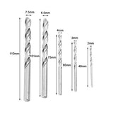 Extractor de tornillos y juego de brocas de mano izquierda, pedacitos de taladro de tornillo roto HHS de 11 piezas y juego de extractores Pernos Fastners Sacado herramienta de eliminación