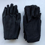 Operitacx Guantes de Algodón 12 Pares de Guantes de Trabajo de Trabajo de Trabajo Guantes de Protección Estirable Guantes de Seguridad Guantes de Inspección de Joyas de Monedas 19X10