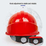 YZJJ Casco de Seguridad Industrial, Casco de construcción rígido, arnés de 4 Puntos, Casco de Protección, Casco de Trabajo Casco