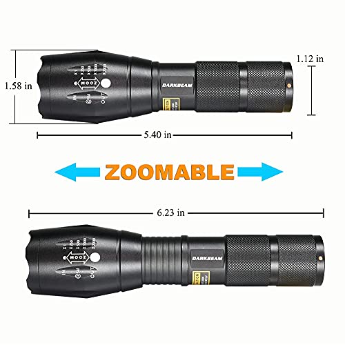 DARKBEAM Linterna de luz negra UV de 395 nm, lámpara de madera recargable  USB, mini luz ultravioleta de mano LED portátil, resina de curado, detector