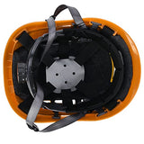 Casco de protección industrial, material de calidad cómodo de llevar Casco de seguridad de tela suave para espeleología(28 * 21 * 18cm-naranja)