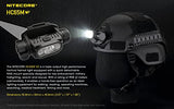 Nitecore HC65M V2 NVG - Luz de casco montable, 1750 lúmenes con cable USB-C NL1835HPand Eco- Sensa incluido