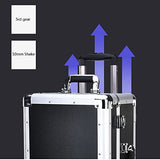 Caja de Herramientas/Maletín Caja de herramientas dura de aluminio Caja de herramientas de almacenamiento portátil Estuche de transporte con ruedas Cofre organizador de equipos con espuma extraíble Or