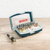 Bosch 2607017359 Juego de puntas para destornillador con Clip de cinturón 32 piezas