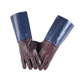 QYTEC Chaqueta de Soldadura Guantes de Soldadura Cuero de Cuero Suave de Soldadura Resistente a la Soldadura Guantes de Soldador extendido de Cuero de Cuero Resistente al Calor