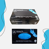 Guantes Desechables De Nitrilo azules - Libres de Látex y polvo - Resistentes - Ideales para cocina y uso medicinal - Cajas con 100 piezas c/u - Talla Grande