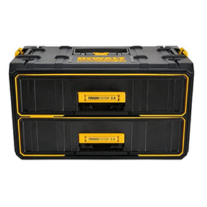 DEWALT ToughSystem - Caja de herramientas 2.0 de dos cajones, 21.8 pulgadas (DWST08320)