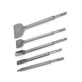 Juego de cinceles de taladro percutor SDS Plus, broca de cincel de martillo giratorio 5PCS, cinceles de punta/ranura/planos, cincel con soporte sds-plus, para pared, concreto, piedra, etc.