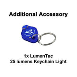 Nitecore TINI 2 Black 500 Lumen USB-C Rechargeable Keychain Flashlight with LumenTac Keychain Light