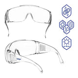 Dräger X-pect 8110 | Cubregafas protectoras | Lentes de seguridad antivaho | Para laboratorio, agricultura, industria | 10 gafas