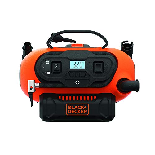 BLACK+DECKER Inflador Multipropósito Digital 20V MAX* BDINF20-B3