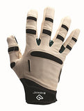 Bionic GM2M - Guantes de jardinería para hombre, talla mediana, color blanco y negro