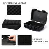 Mayouko - Caja de herramientas portátil con esponja a prueba de golpes, grado impermeable IP67, funda rígida impermeable con inserto de espuma, funda de transporte a prueba de golpes, caja a prueba de explosiones, 11.6 pulgadas de largo x 8.3 pulgadas de