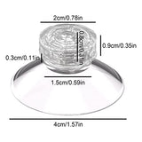 FASHIONTEYY Atornille la Ventosa,10 Piezas de ventosas multifuncionales M4 | Ventosas de Tornillo de Pared de Mesa de 8x40mm para Cocina, baño, Dormitorio, Sala de Estar, Oficina