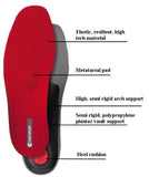 Pedag Viva Sport - Ortopedia semirrígida para deportes de impacto con almohadilla y cojín para el talón, color rojo, EU 43/US M10