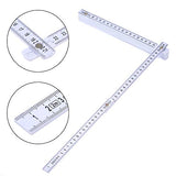 Ajzar 2M Deslice Diez Partes Reglas Plegables 6.6 pies Plegado Versátil Lectura Interior Regla de Carpintero Medidor Educativo Herramienta de medición Ligera y compacta