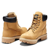 Timberland PRO Botas de trabajo con cierre directo para hombre de 8 pulgadas, impermeables, aisladas