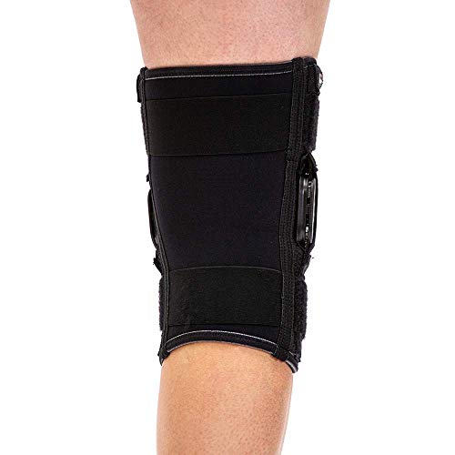 United Ortho Wraparound - Rodillera articulada, XXXXL, color negro