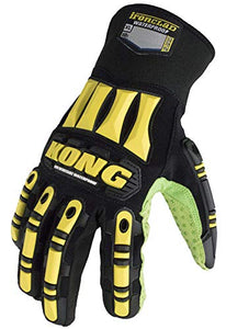 Ironclad SDX2WC-04-L Guantes de impacto de seguridad, grandes, negro/amarillo/verde