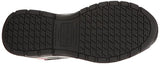 Skechers for Work Bisco Zapatos de Trabajo Antideslizantes para Mujer, Negro/Gris, 8 US