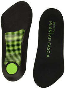 Sof Sole Plantillas Plantar FASCIA - Inserto de gel de 3/4 de longitud para mujer, Negro, 5-11