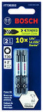 BOSCH ITT30202 2 piezas Impact Tough 2 In. Torx #30 Brocas de potencia