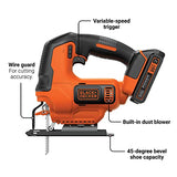 BLACK+DECKER 20 V MAX* POWERCONNECT Sierra de calar inalámbrica (BDCJS20C)