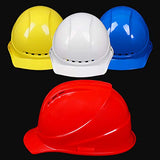 Casco de Seguridad - Casco Ajustable para la construcción Líder Electricista ABS de Alta Resistencia Casco de protección de Mano de Obra Transpirable (Color : Red, Size : 2pcs)