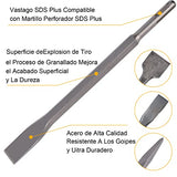 HOGESA® Cincel SDS Plus, 4PCS Juego de Cinceles para Concreto Cincel para Azulejos Estuche de Almacenamiento para MamposteríA, HormigóN, Ladrillo, Piedra