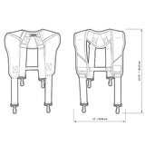 Toughbuilt CT-51P Pro - Tirantes acolchados