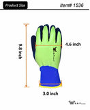 EndurancePro Aqua - Guantes de jardinería para hombre con doble látex de microespuma, talla grande