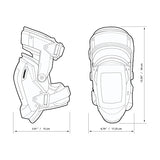 ToughBuilt - Almohadillas de estabilización para muslos Gelfit (TB-KP-G3R)