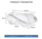 LUBIE 1 Pieza Lentes de Seguridad Antiempañantes Goggles Proteccion 180 Grados Protección Facial Careta (1) Pieza