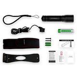 Led Lenser P7R Hand flashlight LED Negro - Linterna (Linterna de mano, Negro, Giratorio, IPX4, Carga, CE, RoHS)