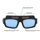 CVV Gafas solares de soldadura de oscurecimiento automático, lentes de policarbonato protegidas para soldador/bricolaje con estuche de almacenamiento