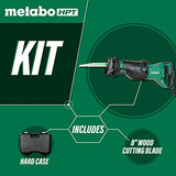 Metabo HPT Sierra de sable | con cable | 11 amperios | velocidad variable | interruptor de función orbital, sistema de transmisión de engranajes biselados | pie pivotante ajustable | CR13VST