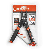 Crescent 2 en 1 Combo de alicates y pelacables de doble material – CCP8V, negro