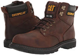 Cat Footwear Botas de trabajo Second Shift con puntera de acero para hombre, Café Oscuro, 9 Wide