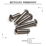 KINDOYO M6 Tornillos Torx - 200 Piezas Tornillo Antirrobo Torx de Cabeza Plana Torx de Acero Inoxidable 304 para Uso Interno y Externo, M6*14/200pcs