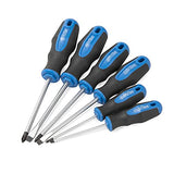 Magnetic Screwdriver Set 6 PCS, Professional Cushion Grip 3 Phillips and 3 Flat Head Tips Screwdrivers Non-Slip for Repair Home Improvement Craft