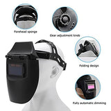 Casco de soldadura, resistente PP, soldador de oscurecimiento automático, protector facial, protección facial para el cuello para soldador