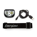 Energizer - Faro LED Recargable IPX4 Resistente al Agua, LED Brillante de Alta Potencia, múltiples Modos de luz, Mejor Faro para Camping, Correr, al Aire Libre, luz de Emergencia, USB Incluido